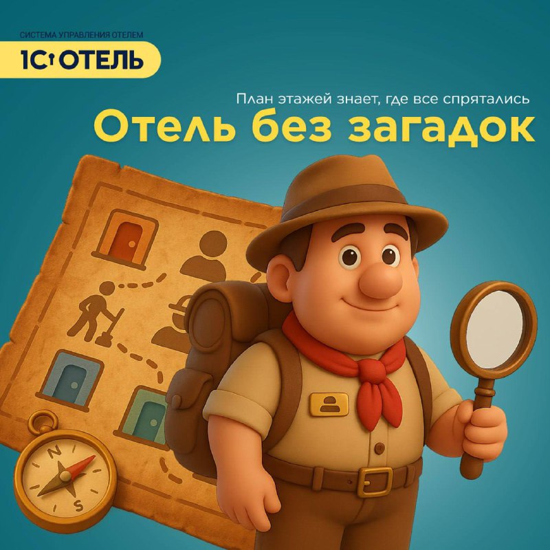 План этажей в 1С:Отель — карточка 1