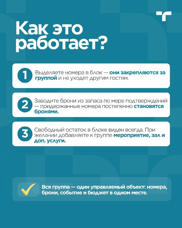 Бизнес-блоки в 1С:Отель  — карточка 3